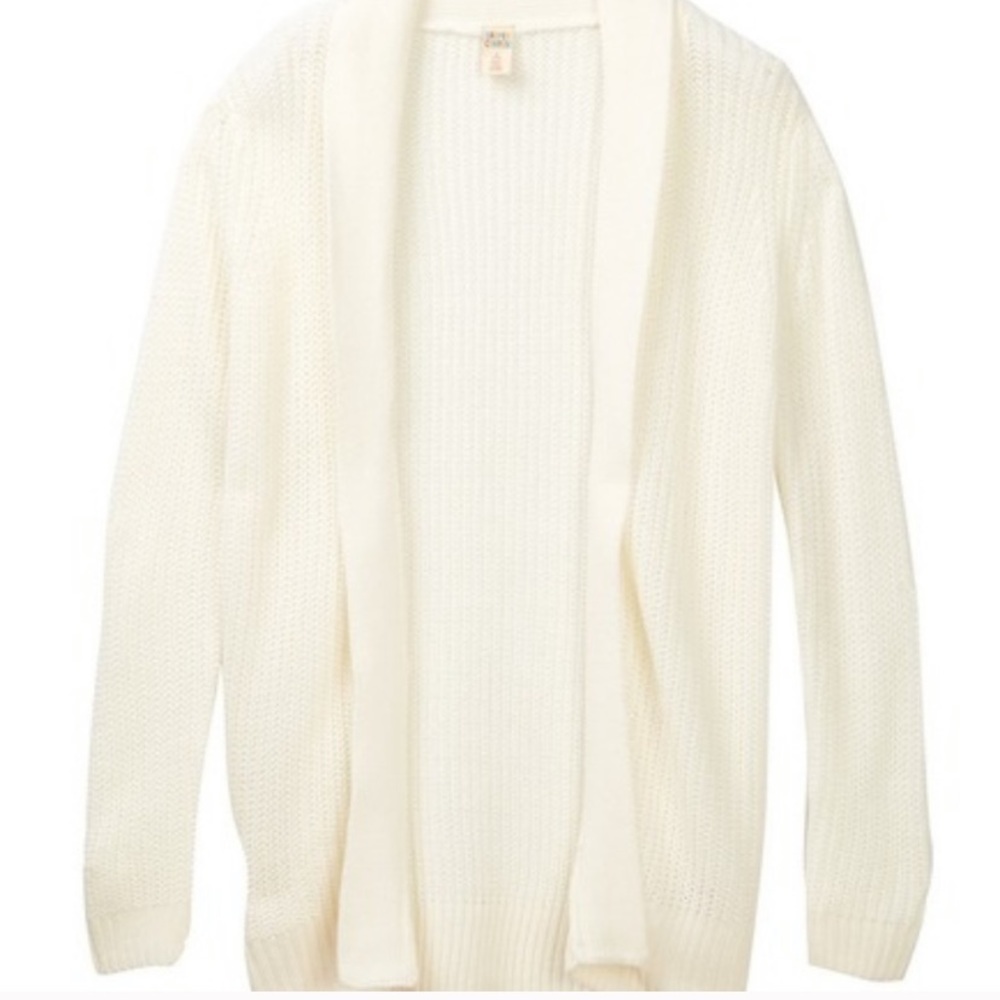 Girls Harper Canyon White Knit Cardigan Size Large